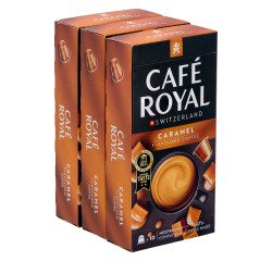 Capsules de café Café Royal Caramel - 3 boites de 10