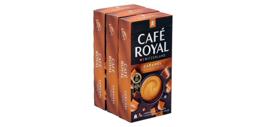 Capsules de café Café Royal Caramel - 3 boites de 10