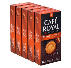 Capsules de café Café Royal Espresso Forte - 5 Boîtes de 10