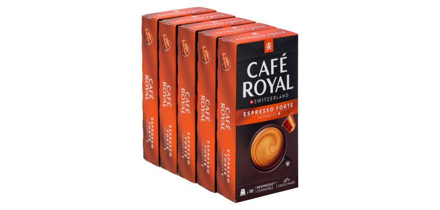 Capsules de café Café Royal Espresso Forte - 5 Boîtes de 10