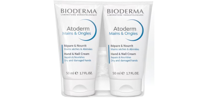 Bioderma Atoderm hand and nail cream duo 2x50ml 2nd at 50% off