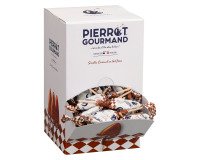 Sucettes caramel au lait frais Pierrot Gourmand - Boîte distributrice de 100
