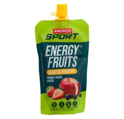 Compote Energy Fruits Pomme Fraise Cassis Andros Sport - Gourde de 114 g