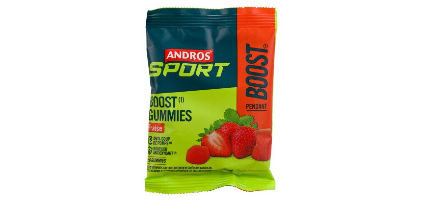Gummies Boost Fraise Andros Sport - Sachet de 30 g