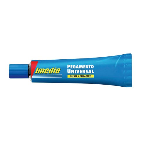 Pegamento imedio universal transparente banda azul 35 ml