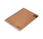Cuaderno espiral liderpapel a5 4x4 mm Ecouse tapa cartulina kraft 80h papel reciclado 80 g