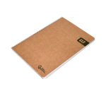 Cuaderno espiral liderpapel A4 4x4 mm Ecouse tapa cartulina kraft 80h papel reciclado 80 g