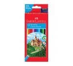 Lapices de colores faber castell hexagonal madera reforestada caja de 12 unidades colores surtidos