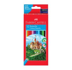 Lapices de colores faber castell hexagonal madera reforestada caja de 12 unidades colores surtidos