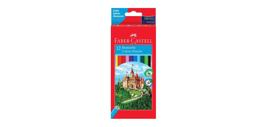 Lapices de colores faber castell hexagonal madera reforestada caja de 12 unidades colores surtidos