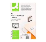 Etiqueta adhesiva q-connect kf01581 tamaño 38,1x21,2mm - Caja 100 hojas A4