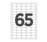Etiqueta adhesiva q-connect kf01581 tamaño 38,1x21,2mm - Caja 100 hojas A4