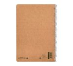 Cuaderno espiral liderpapel A4 4x4 mm Ecouse tapa cartulina kraft 80h papel reciclado 80 g