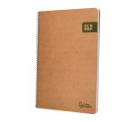 Cuaderno espiral liderpapel A4 4x4 mm Ecouse tapa cartulina kraft 80h papel reciclado 80 g