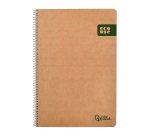 Cuaderno espiral liderpapel A4 4x4 mm Ecouse tapa cartulina kraft 80h papel reciclado 80 g