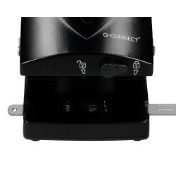 Perforadora q-connect kf01237 negro abertura 6,5 mm capacidad 65 hojas