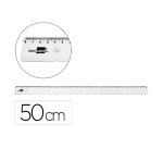 Regla liderpapel plastico irrompible transparente 50 cm