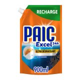 Liquide vaisselle mains Paic Excel 24h ultra-dégraissant - Recharge de 900 ml