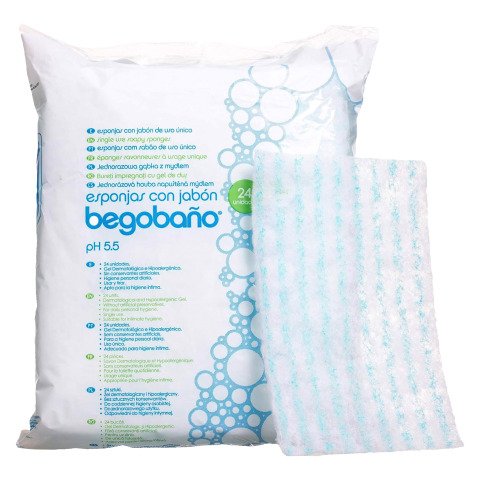 Esponja con jabón Begobaño - paquete de 24