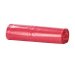 Bolsas de basura industrial rojo 100L - rollo de 10