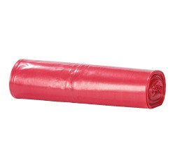 Bolsas de basura industrial rojo 100L - rollo de 10