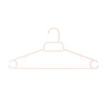 Percha plástico blanca