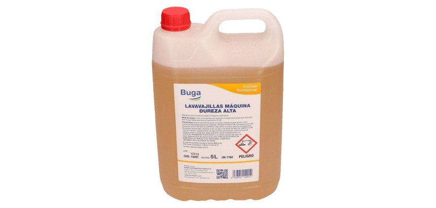 Lavavajillas Buga para maquina y agua con dureza alta - garrafa 5L