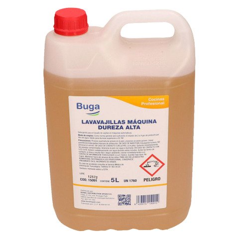 Lavavajillas Buga para maquina y agua con dureza alta - garrafa 5L