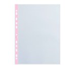 Pochettes perforées OXFORD A4 bords couleurs pastels polypropylène lisse 5/100e - Sachet de 20