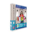 Classeur 4 anneaux plastifié Oxford Polyvision personnalisable A4+ - Dos 4 cm couleurs translucides assorties