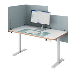 Divisorio per scrivania regolabile in altezza, 70 x 60 cm Leitz
