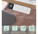Scrivania compatta piano l 140 x p 80 cm elettrica elevabile Sit-Stand Leitz Ergo colore bianco altezza 72 - 118 cm