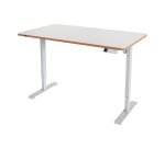 Scrivania compatta piano l 140 x p 80 cm elettrica elevabile Sit-Stand Leitz Ergo colore bianco altezza 72 - 118 cm