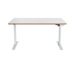 Scrivania compatta piano l 140 x p 80 cm elettrica elevabile Sit-Stand Leitz Ergo colore bianco altezza 72 - 118 cm