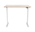 Scrivania compatta piano l 140 x p 80 cm elettrica elevabile Sit-Stand Leitz Ergo colore bianco altezza 72 - 118 cm