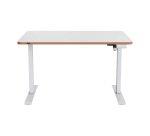Scrivania compatta piano l 120 x p 70 cm elettrica elevabile Sit-Stand Leitz Ergo colore bianco altezza 72 - 118 cm