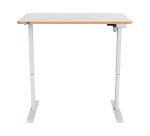 Scrivania compatta piano l 120 x p 70 cm elettrica elevabile Sit-Stand Leitz Ergo colore bianco altezza 72 - 118 cm