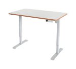 Scrivania compatta piano l 120 x p 70 cm elettrica elevabile Sit-Stand Leitz Ergo colore bianco altezza 72 - 118 cm