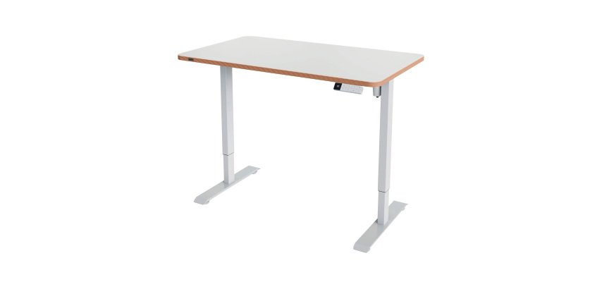 Scrivania compatta piano l 120 x p 70 cm elettrica elevabile Sit-Stand Leitz Ergo colore bianco altezza 72 - 118 cm