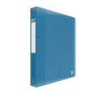 Classeur 4 anneaux plastifié Oxford School Life A4+ - Dos 4 cm couleurs translucides assorties