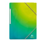 Chemise à élastique 3 rabats plastique Oxford Fusion A4 couleurs translucides assorties