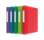 Classeur 4 anneaux plastifié Oxford School Life A4+ - Dos 4 cm couleurs translucides assorties