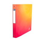 Classeur 4 anneaux plastifié Oxford School Fusion A4+ - Dos 4 cm couleurs translucides assorties