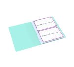 Protège-documents Oxford School polypropylène pour fiches bristol A6 - 40 pochettes - 80 vues