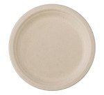 Plate in sugar cane Ø 23 cm, white - Pack of 50