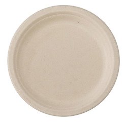 Assiette en canne à sucre Ø 23 cm - Lot de 50