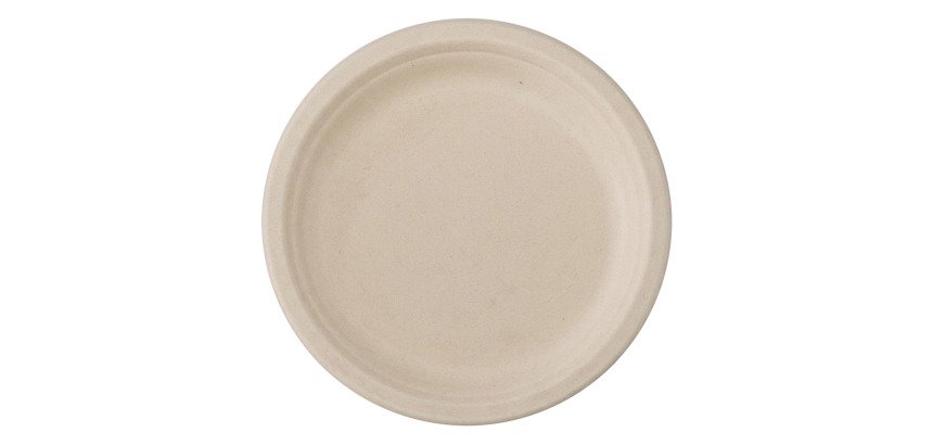 Assiette en canne à sucre Ø 23 cm - Lot de 50