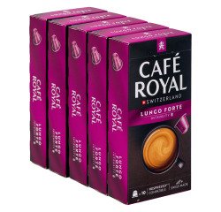 Capsules de café Café Royal Espresso Lungo Forte - 5 Boîtes de 10