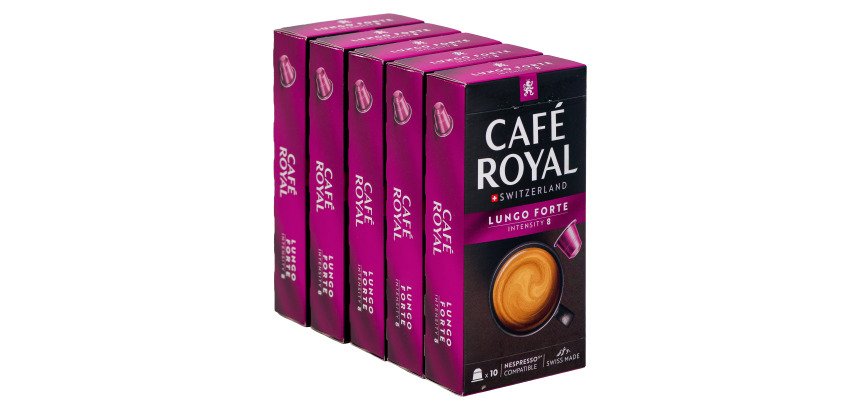 Capsules de café Café Royal Espresso Lungo Forte - 5 Boîtes de 10