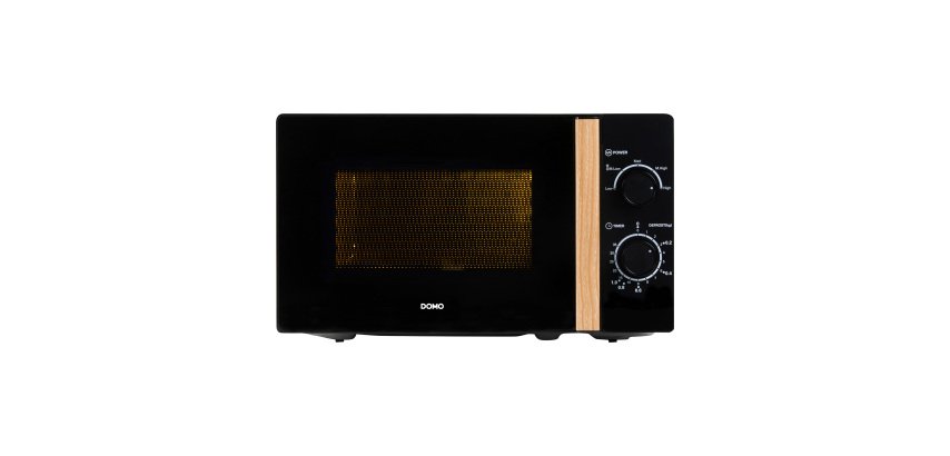 Micro-ondes DOMO avec poignée à l’aspect bois - 20 L - 700 W